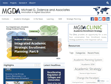 Tablet Screenshot of mgdolence.com